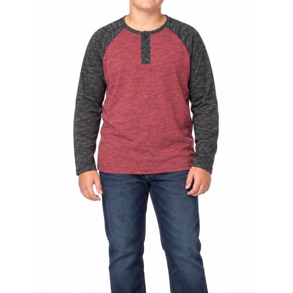 NWT Arizona Jean Co. Long Sleeve Henley Shirt | Size L 14/16 Hus